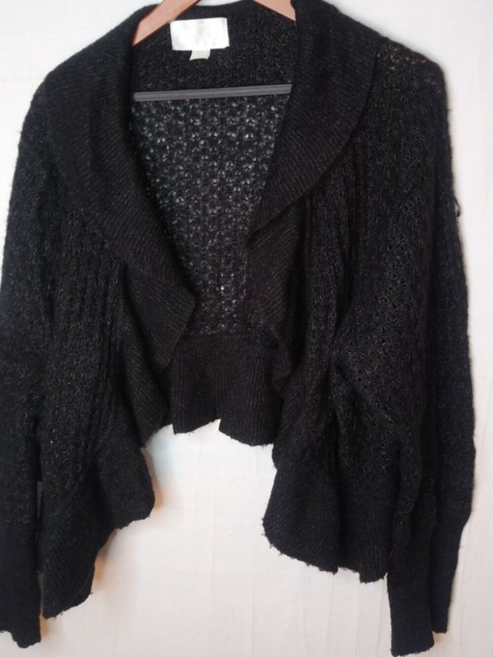 AVENUE 22/24 Charcoal Gray Crop Sweater Plus